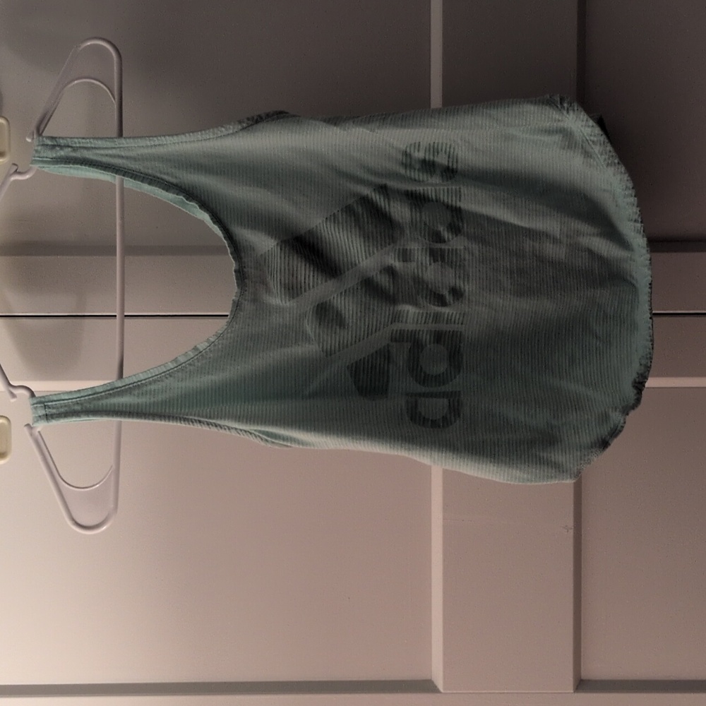 Adidas Light Green Sleeveless Top